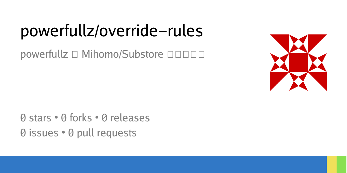 powerfullz/override-rules: powerfullz 的 Mihomo/Substore 覆写规则。 - Forgejo ...